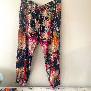 Johnny Was pants with beautiful floral material